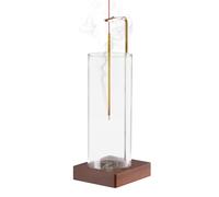 1 Pack Incense Holder for Sticks, Insence-Stick Holder Ash Catcher with Removable Glass [Anti-Ash Flying], Mess-Free Incense Burner Holder, Perfect for Meditation Yoga Relaxation, Home Decor