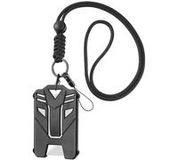 1 Pack Lanyard with Card Holder, Detachable Neck Strap with Single Sided ID Card Holder and Lanyard Phone Ring Strap Lanyards for Keys ID Badge Holder Phone