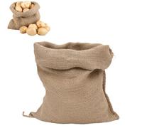 1-Pack Large Hessian Bags for Potatoes and Vegetables,Reusable Woven Storage Bag,Kitchen Storage Bag,for Storing Vegetables, Fruit, Sand