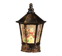 1 Pack LED Christmas Night Light Retro Mailbox Design with Santa Snowman and Elk Patterns Shatterproof Plastic Decor for Indoor Outdoor Holiday Party Wedding Birthday Celebration(The snowman)