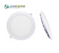 (1 Pack) LOWENERGIE 18w LED Round Ceiling Panel Light Warm White Recessed Down Lighting, 225mm Dia, 150w Halogen Equivalent (4000K)