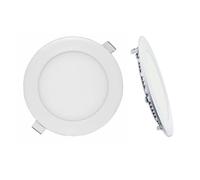 (1 Pack) LOWENERGIE 9w LED Round Ceiling Panel Light White Recessed Down Lighting, 150mm Dia, 75w Halogen Equivalent (4000K Warm White