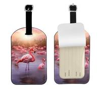 1 Pack Luggage Tag for Suitcase Unique Printed Leather Suitcase Tags Identifiers Leather Luggage Tags for Suitcase, Travel Cruise Luggage Tag