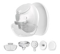 1 Pack M9 Full Set Breast Replacement Part for Momcozy Upgraded Mobile Flow | Upgraded M9, Including 24mm Flange, Gray Valve and Diaphragm,Storage Bottle with Lip,Not Original Parts,One-Gray Overall