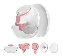 1 Pack M9 Full Set Breast Replacement Part for Momcozy Upgraded Mobile Flow | Upgraded M9, Including 24mm Flange, Red Valve, Diaphragm, Storage Bottle with Red Lip, Not Original Parts,1pc 24mm Overall