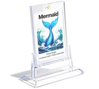 1 Pack Magnetic Card Holders and Stands for Trading Cards, 35pt Clear Protective Card Holder Fit for Sports Cards, Game Cards, Standard Cards Storage and Display