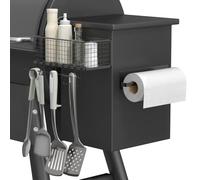 1-Pack Magnetic Storage Bins with Paper Towel Holder for Traeger - Accessories for Traeger Compatible with Ironwood 885, Pro Series 34, Pro Series 22, Pro D2 575, Pro 780 And Pit boss, Z-Grills