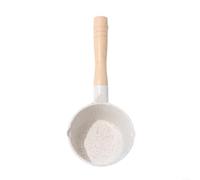 1 Pack Maifan Stone Non-Stick Wok 255CM with Splatter-Proof Rim and Wood Handle for Stir-Frying Steaming Sautéing Black Kitchen Cooking Pot(White)