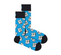 1 Pack Mens & Ladies Cotton Blue Doggo Design Socks