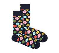 Happy Socks 1 Pack Mens & Ladies Cotton Flower Design Socks - Flower - 6-11 UK