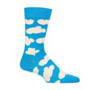 Happy Socks, Crew Socks, Nature Novelty Socks for Men and Women, Cloudy Sock, Size 36-40