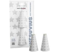 1 Pack of 2 x 3" Mini Vesuvius Indoor Ice Fountains | Cone Shaped Sparkling Ice Fountains | Up to 3m High Display (1)
