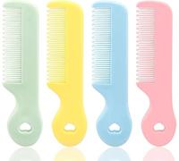 1 Pack Of 4 Round Colorful Tip Bristles Baby Cute Comb Baby Grooming For Sensitive Scalp Skin, for Nursery Newborn Infant Girl Boy Kids Comb Babys?Grooming and Healthcare Kits