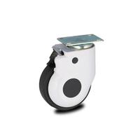 1 Pack of 5-inch casters American-Style Equipment casing with Brake Silent and Universal(Flat)