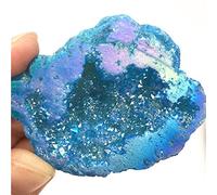 1-Pack of Light Blue Titanium Halo Agate Quartz Cluster Point geode specimens Beautiful Crystal