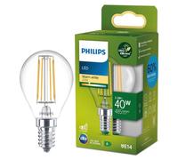 1 Pack Of Philips LED Light Bulb E14 2.3W=40W Ultra Efficient 485 Lumen 2700K