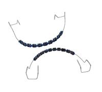 1 Pack Orthodontic Practice Training Bracket Set - Reusable Metal Bracket, Archwire & Elastic Ligatures for Dental Students (Blue)