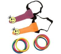 1 Pack Party Favor Toss Ring Hoopla Hen Night Out Game Novelty Toy Supplies Game and 1 Pack Multicolor Confetti Set Y12