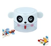 1 Pack Pill Crusher and Grinder, Pill Crusher Portable, Professional Pill Pulverizer, Tablet Crusher， Domestic Pill Crusher for Pills, Vitamins, Tablets, Elderly, Children, Pets (White)