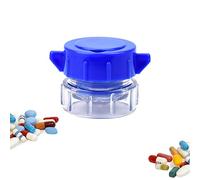 1 Pack Pill Crusher and Grinder, Pill Crusher Portable, Professional Pill Pulverizer, Tablet Crusher， Domestic Pill Crusher for Pills, Vitamins, Tablets, Elderly, Children, Pets (Blue)