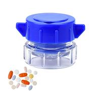 1 Pack Pill Crusher and Grinder, Professional Pill Pulverizer, Tablet Crusher for Pills, Vitamins, Tablets, Elderly, Children, Pets (Blue)