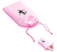 1 Pack Pink Satin Drawstring Pouch for Pointe Shoes and Ballet Slippers, 27 x 13.5 cm Portable Dance Shoe Organizer for Class, Studio and Travel