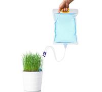 1 Pack Plant Drip Irrigation Kit, 3.5L Automatic Watering Bags with Adjustable Flow Control, Self Watering System for Potted Plants Indoor, Garden Patio Hanging Plants Vacation Drip Sprinkler Device