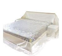 1 Pack Plastic Bed Cover Extra Large, Heavy Duty Waterproof Dustproof PEVA Sofa Storage Covers Plastic Furniture Protector Couch Cover for Moving Protection and Long Term Storage