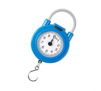 1 Pack Portable Hanging Scale with Hook, High Precision Digital Weight for Food and Luggage, ABS Plastic Body, Compact 16cm Design for Travel and Kitchen Use(B)