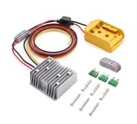 1 Pack Power Wheel Adapter for Dewalt 18V/20V to 12V Battery Conversion Kit | 12AWG Wire for Dewalt Step Down Converter DC 12V 20A 240W - Buck Converter DC Voltage Regulator for Golf Cart RC Car & DIY