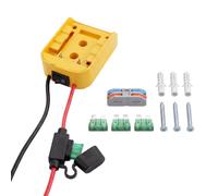 1 Pack Power Wheel Adapter for Dewalt 20V Battery Adapter with Switch | Dewalt Battery Adapter with 30A Fuse, 12AWG Wire, Power Connector for DIY, RC Car Toys and Robotics