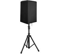 1 Pack Powered PA/DJ Speaker Cover - 420D Oxford, Waterproof Dustproof UV Resistant - for Outdoor Music Events, Stage Sound Systems, Live Gigs Black 38*33*56cm