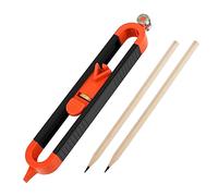1 Pack Precise Contour Scribe Tool with 2 Pencil, Upgrade Contour Measuring Tool with Adjustable Lock for Woodworking Finish Carpenter, DIY Handyman, Construction
