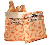1 Pack Premium Beeswax Bread Bags for Sourdough Homemade Bread, XL Cotton Lining Sourdough Reusable Natural Beeswax Bread Storage Bag, Keep Fresh and Upgraded Large Capacity Portable-17 x 12.6 Inches