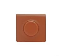 1 Pack PU Leather Camera Case for Instax Wide for EVO with Adjustable Shoulder Strap Protective Storage Bag for Travel Photography Gray(Brown)