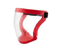 (1 PACK, Red) Active Shield Full Face Mask Cycling Sports Helmet Protective Transparent Cover