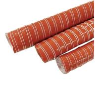 (1-Pack) Red Car Flexible 76mm ID Air Heater Ducting Pipe - 2-Meter Heavy-Duty HVAC Ventilation Hose for Automotive Heating Systems(20mm)