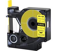 1-Pack Replacement for 18052 Black on Yellow 6mm Compatible with Dymo | 1.5 m Heat Shrink Tube with 3:1 Shrink Ratio Compatible with Industrial Dymo Rhino 1000 3000 4200 5000 and 5200 Printer
