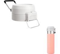 1 Pack Replacement Lid for Stanley Quick Flip GO, Top Cover Fit for Stanley Cup 24oz 36oz, One Button Water Bottle Cap Compatible with Stanley Quick Flip GO Accessories, Leakproof (White)