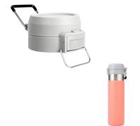 1 Pack Replacement Lid for Stanley Quick Flip GO, Top Cover Fit for Stanley Cup 24oz 36oz, One Button Water Bottle Cap Compatible with Stanley Quick Flip GO Accessories, Leakproof (Gray)