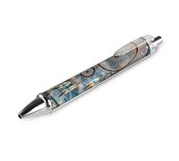 1 Pack Retractable Black Ballpoint Pens for Smooth Writing 0.5mm Fine Point Fineliner Refillable Quick Dry Gel Ink Native American Dream Catcher Rollerball Pens Comfort Grip for Journaling Note Ta