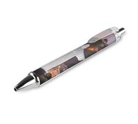 1 Pack Retractable Black Ballpoint Pens for Smooth Writing 0.5mm Fine Point Fineliner Refillable Quick Dry Gel Ink Rio Christ The Redeemer City Rollerball Pens Comfort Grip for Journaling Note Tak