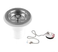1 Pack RV Sink Drain Elbow Kit with 2M Pipe ABS Waterproof Anti-Odor Fitting for Class A Campers(Straight)