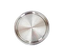 1 Pack Sanitary End Cap, 304 Stainless Steel Tri Clamp Blind Flange for Homebrew Distillery Pipe Fitting, Silver