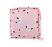 1 Pack Sanitary Napkin Storage Bag, Menstrual Cup Pouch, Portable Pads Feminine Menstruation First Period Bags for Teen Girls, Women, Ladies (Flower)