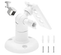 1-Pack Security Camera Wall Mount Bracket, 360° Adjustable Surveillance Camera Mount Compatible with Ring Stick Up Cam/Eufy/Arlo/Reolink and 1/4" Thread Cameras, Indoor/Outdoor(White)