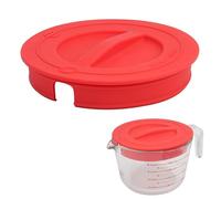 1 Pack Silicone Replacement Lids, Only Fit For Pyrex 8-Cup Tempered Glass Liquid Measuring Cups, Reusable & Food-Grade Silicone, Dishwasher & Microwave Safe (Cups not Included)