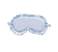 1 Pack Silk Ruffle Sleeping Eye Mask Soft Sleeping Eye Mask Multi-Color Night Dream Blackout Eye Mask Help You Sleep Better(Blue)