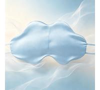 1 Pack Silk Sleep Mask for Women Lightweight Eye Cover for Travel Nap Blockout Light Soft Breathable Night Blindfold