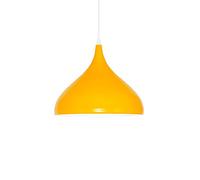 1-Pack Single Head Chandelier Macaron Color Lamp Shade American Style Creative Pendant Lamp Industrial Adjustable Cord Ceiling Light Fixtures for Restaurant Bar Coffee Dining Room Yellow 32C